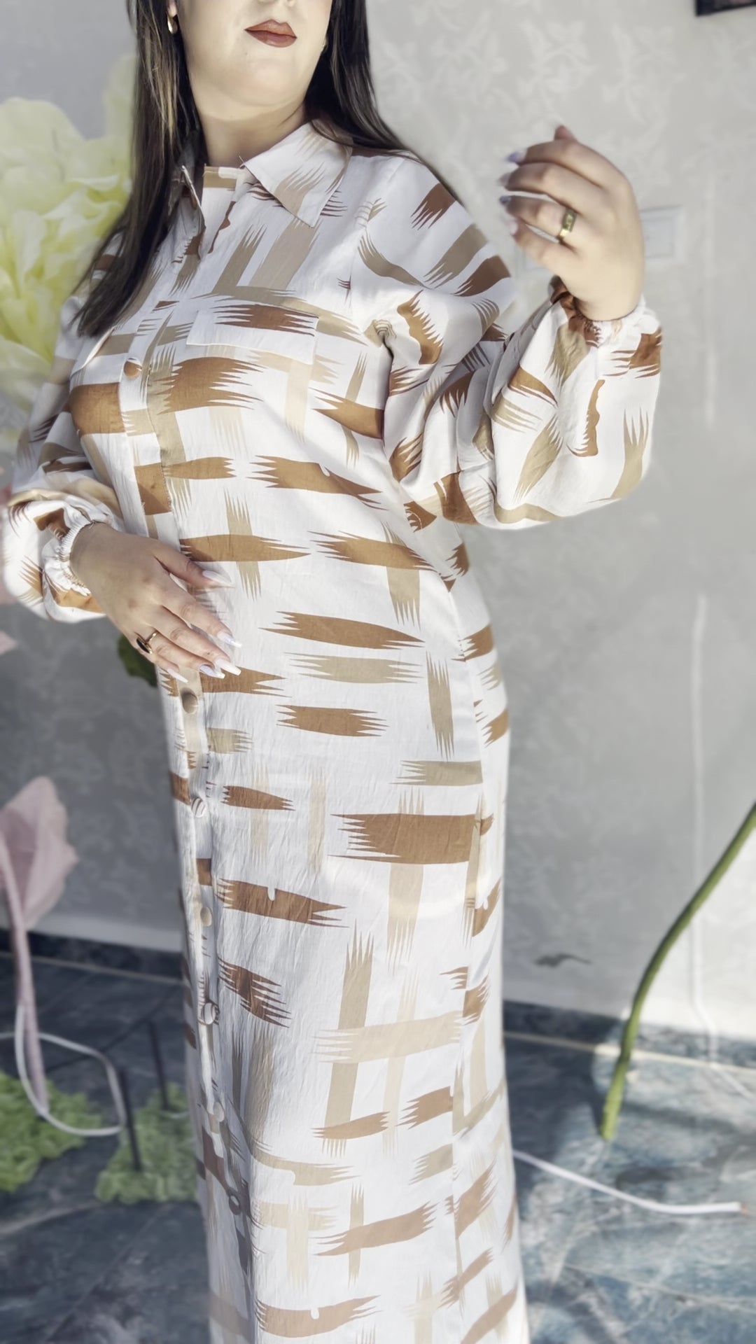 robe chemse en lain trés classe