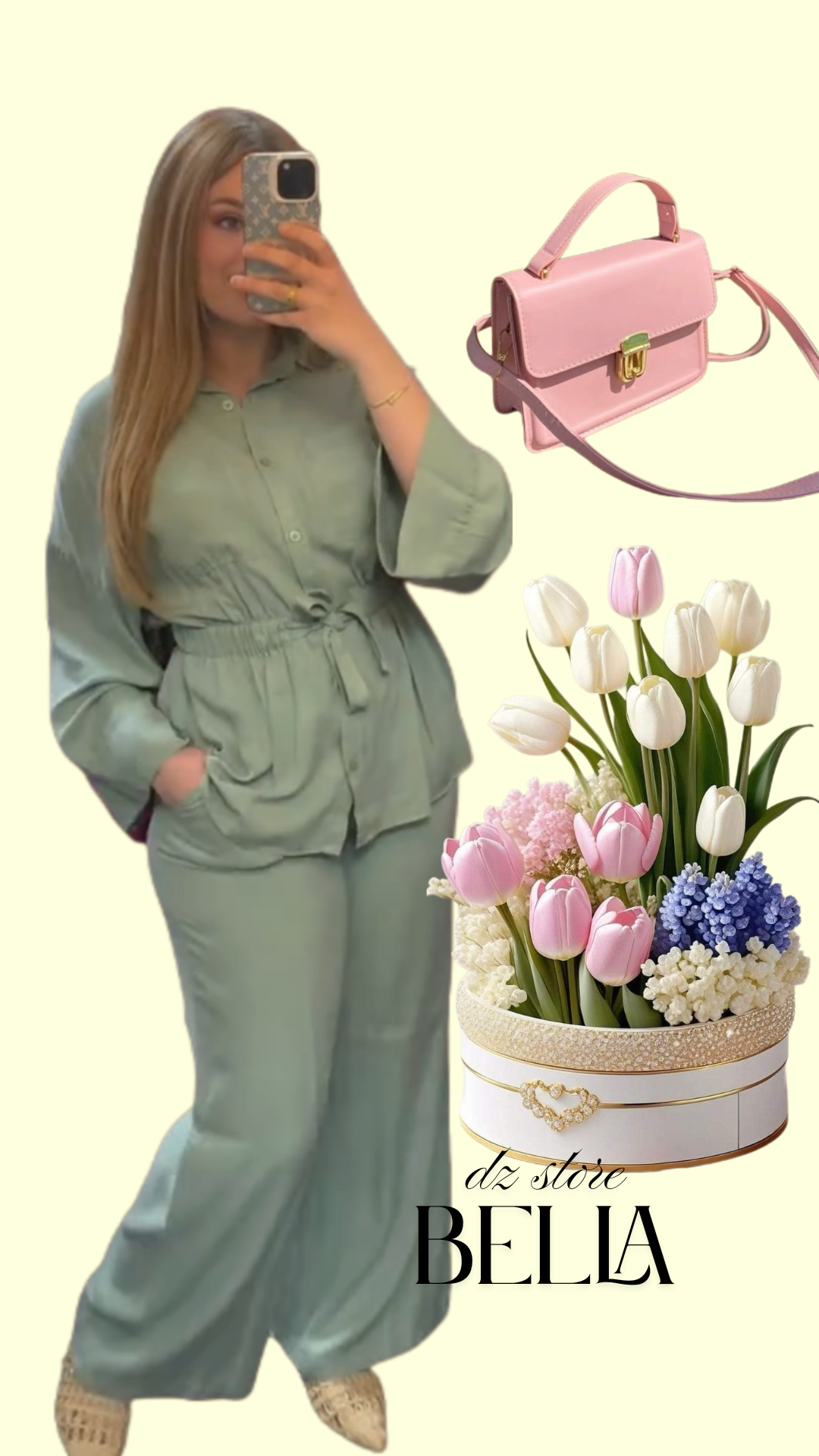 Ensemble"FARASHA" 4800 da 4 couleurs